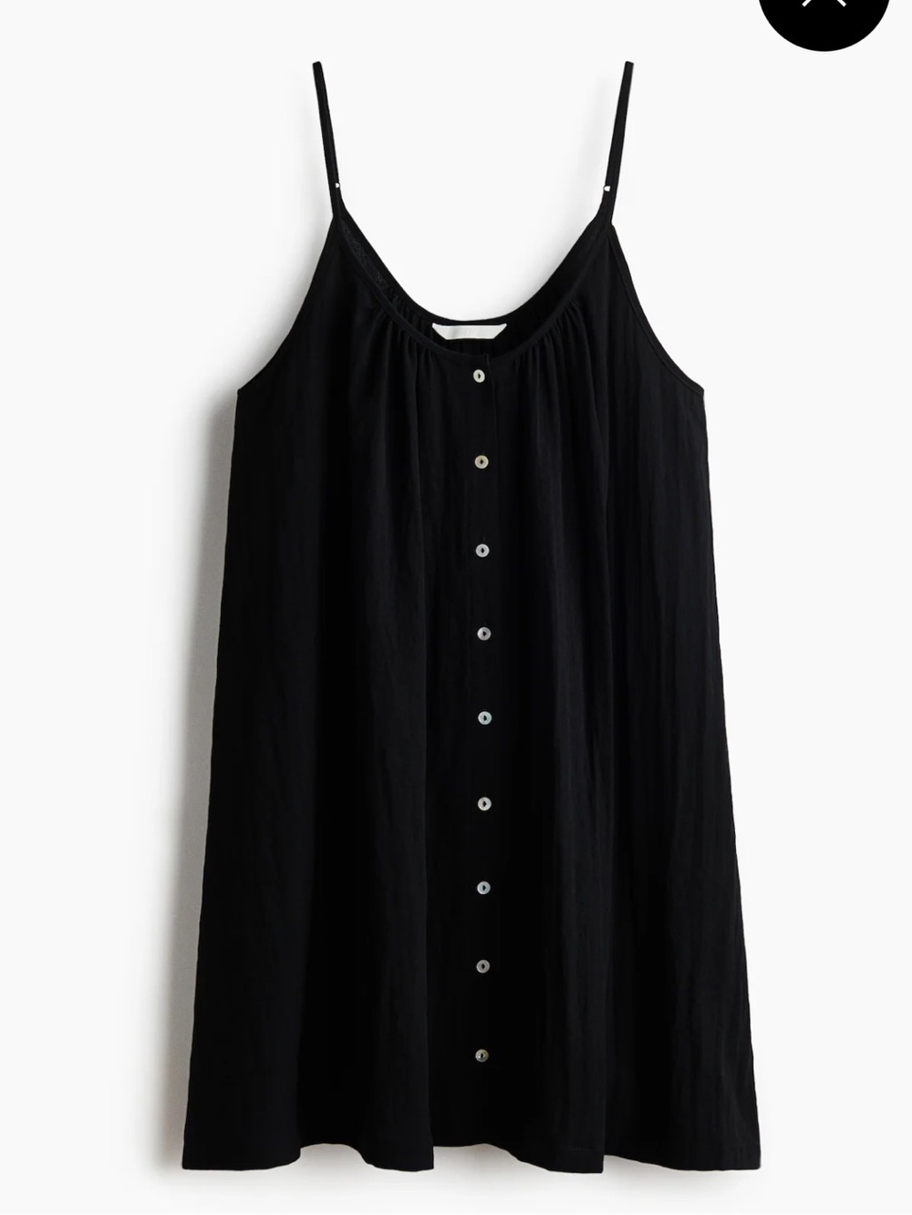 NWOT H&M BUTTON-FRONT CRÊPE Slip Dress